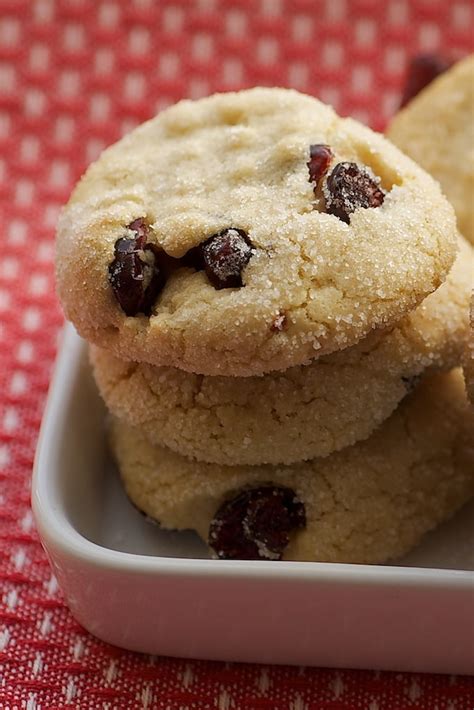 macadamia-butter-cookies-with-dried-cranberries-bake image