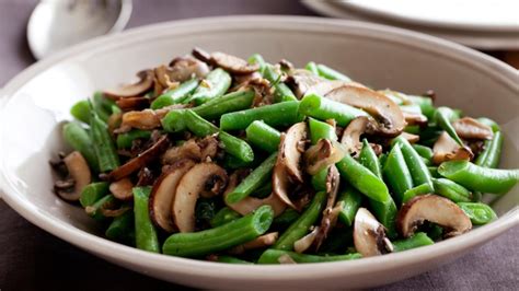 green-beans-with-mushroom-and-shallots-food-network image