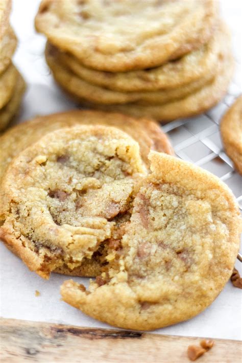 the-best-browned-butter-skor-toffee-cookies image