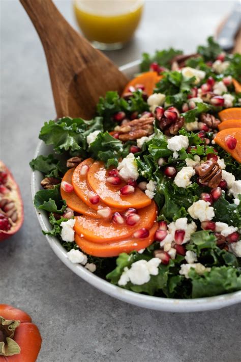 holiday-salad-with-kale-persimmon-and-pomegranate image