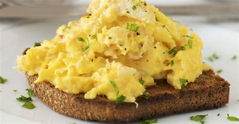 shrimp-scrambled-eggs-on-toast-recipe-eat-smarter image