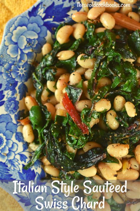sauteed-swiss-chard-and-white-beans-these-old image
