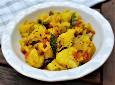 south-indian-potato-curry-deliciously-spicy-vegan image