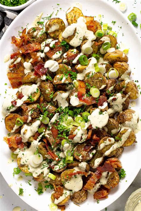 25-minute-roasted-potato-salad-midwest-foodie image