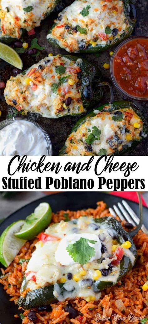 chicken-and-cheese-stuffed-poblano-peppers-butter image