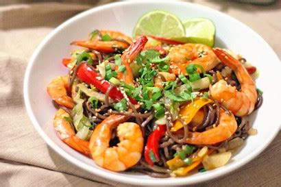 shrimp-soba-noodle-stir-fry-tasty-kitchen image