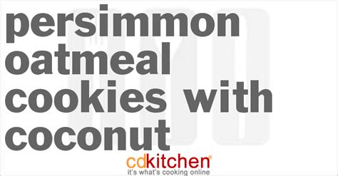 persimmon-oatmeal-cookies-with-coconut image