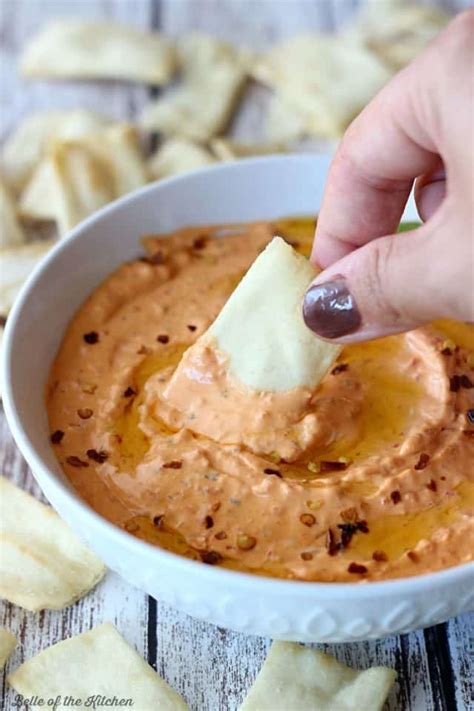 roasted-red-pepper-dip-recipe-belle-of-the-kitchen image