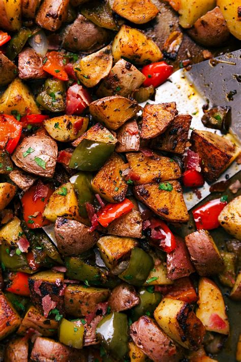 one-pan-breakfast-potatoes-and-bacon-chelseas-messy image