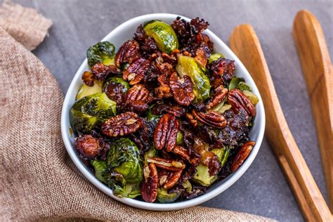 roasted-brussel-sprouts-with-candied-pecans-and-bacon image