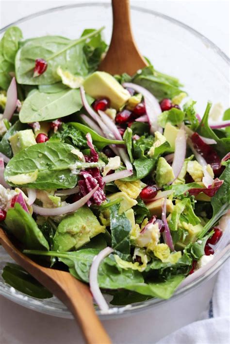 spinach-avocado-salad-with-pomegranate-gf-cook-at image