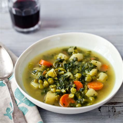 indian-split-pea-and-vegetable-soup-recipe-food-wine image