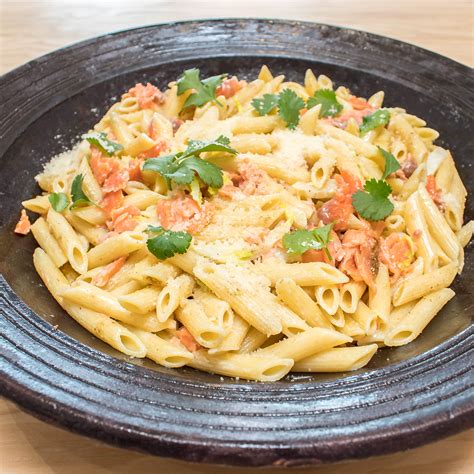 penne-with-smoked-tasmanian-ocean-trout-in-yuzu image