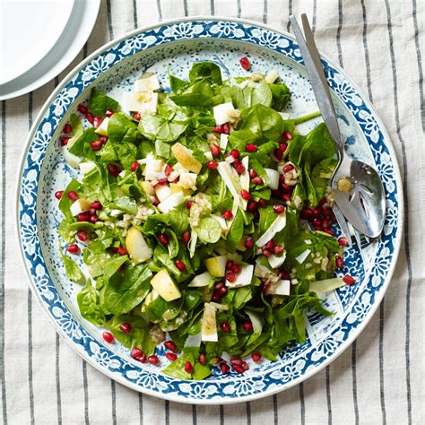 chopped-spinach-pear-salad-with-sherry-vinaigrette image