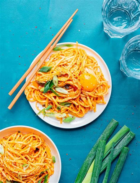 creamy-kimchi-udon-noodles-recipe-live-eat-learn image
