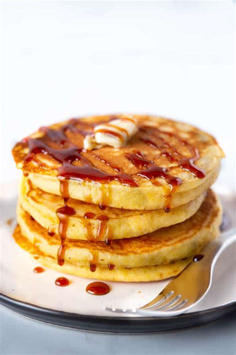 fluffy-cornmeal-pancakes-cook-fast-eat-well image