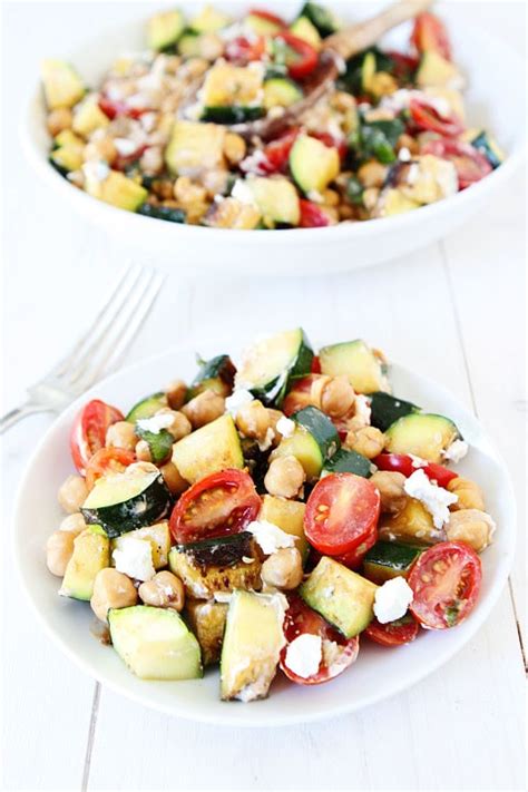 grilled-zucchini-chickpea-tomato-and-goat-cheese-salad image