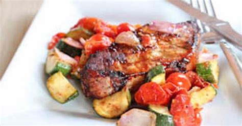 10-best-pork-chops-peppers-onions-tomatoes image