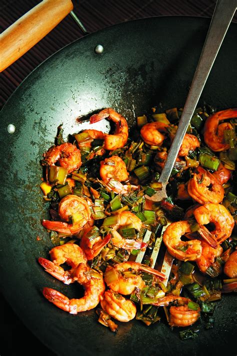 leek-green-and-saucy-shrimp-stir-fry-edible-communities image