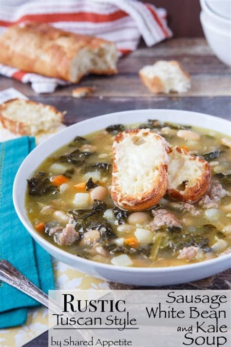 rustic-tuscan-style-sausage-white-bean-and-kale-soup-shared image