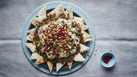 beef-and-aubergine-fatteh-recipe-bbc-food image