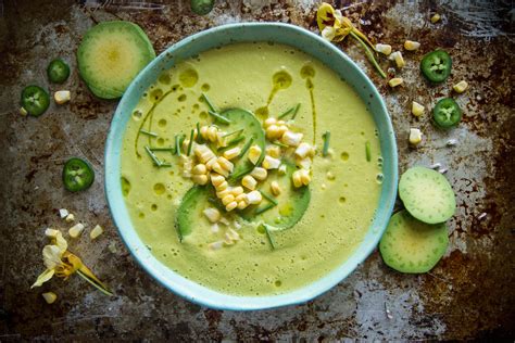 spicy-corn-and-avocado-soup-heather-christo image