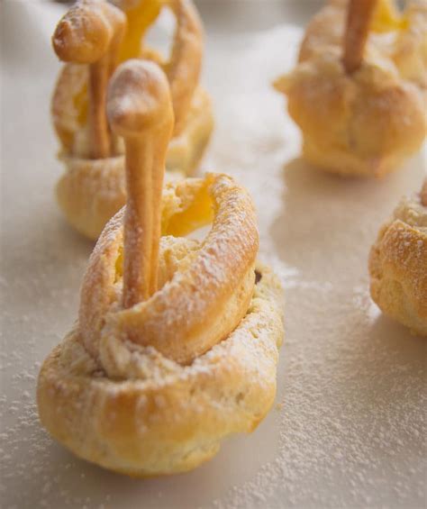 cream-puff-swans-choux-pastry-chocolates-chai image