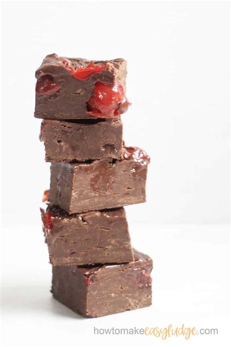 dark-chocolate-cherry-fudge-delicious-easy image