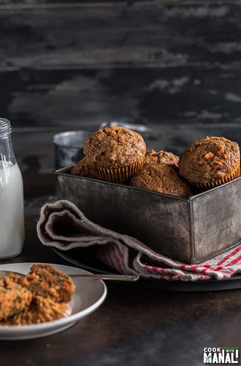 whole-wheat-carrot-muffins-cook-with-manali image
