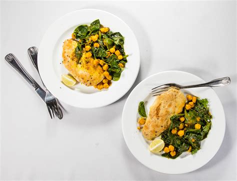 chicken-breasts-with-chickpeas-and-spinach image