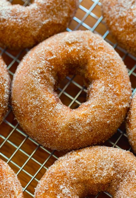 baked-cinnamon-sugar-donuts-chocolate-covered image