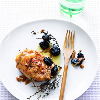 roast-chicken-with-olives-garlic-and-thyme image