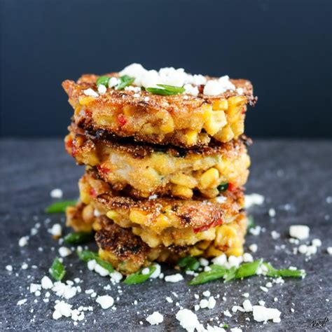 corn-zucchini-and-red-pepper-cakes-karyls-kulinary image