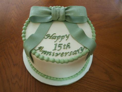 15th-wedding-anniversary-cake-cakecentralcom image