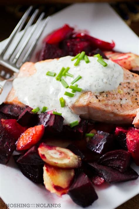 roasted-salmon-and-root-vegetables-with-horseradish image