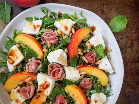 prosciutto-salad-with-peach-and-mozzarella-carolines image