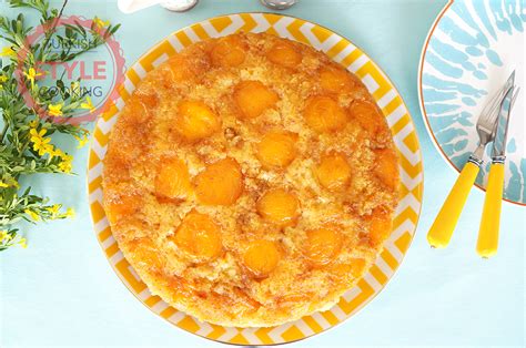 apricot-upside-down-cake-recipe-turkish-style-cooking image