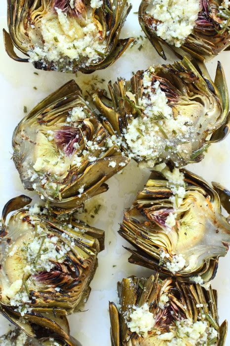 grilled-artichokes-with-garlic-parmesan-butter image