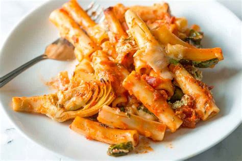 spinach-and-artichoke-baked-ziti-inspired-taste image