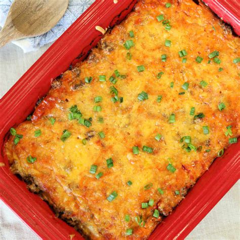 keto-low-carb-cheeseburger-casserole-recipe-eating image
