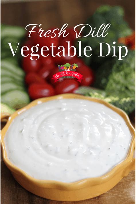 easy-fresh-dill-dip-for-vegetables-the-kitchen-garten image