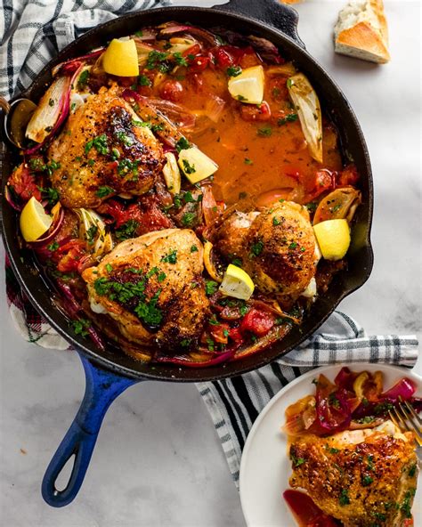 one-pan-skillet-chicken-with-tomatoes-and-lemon image
