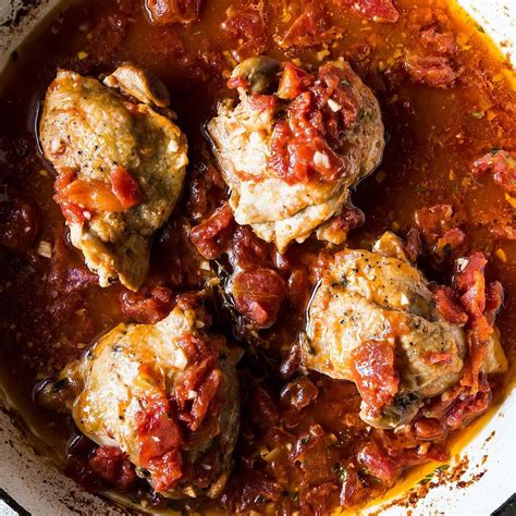 braised-chicken-thighs-with-tomato-garlic-food52 image