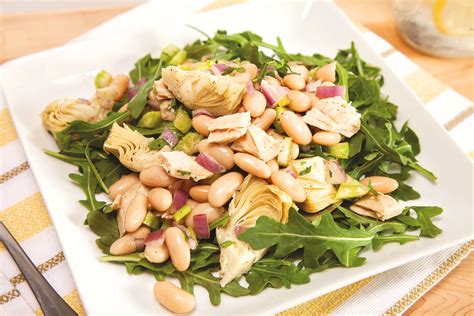 white-bean-and-artichoke-tuna-salad-recipe-dairy image
