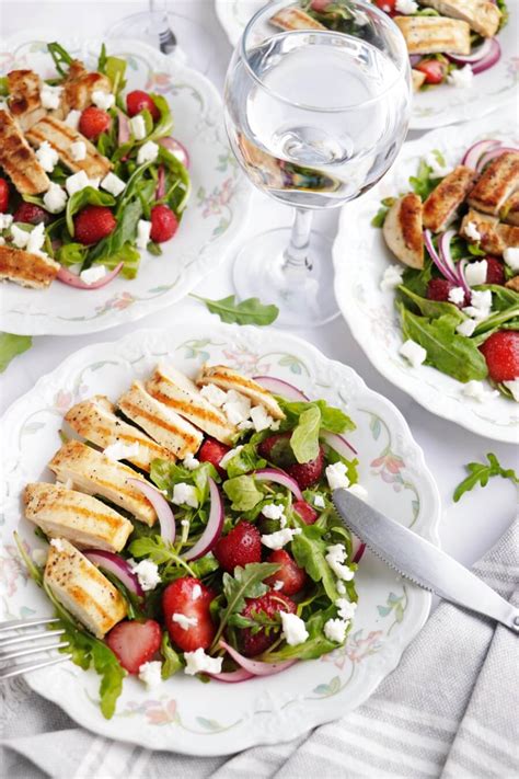 grilled-chicken-salad-with-strawberries-and-feta image