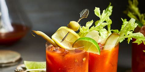 spicy-pickled-bloody-marys-eatingwell image