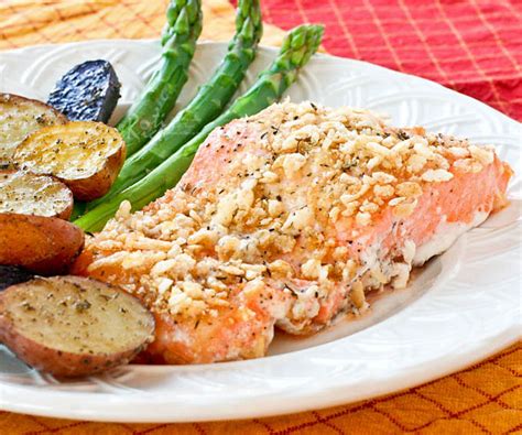 crusted-baked-salmon-roti-n-rice image