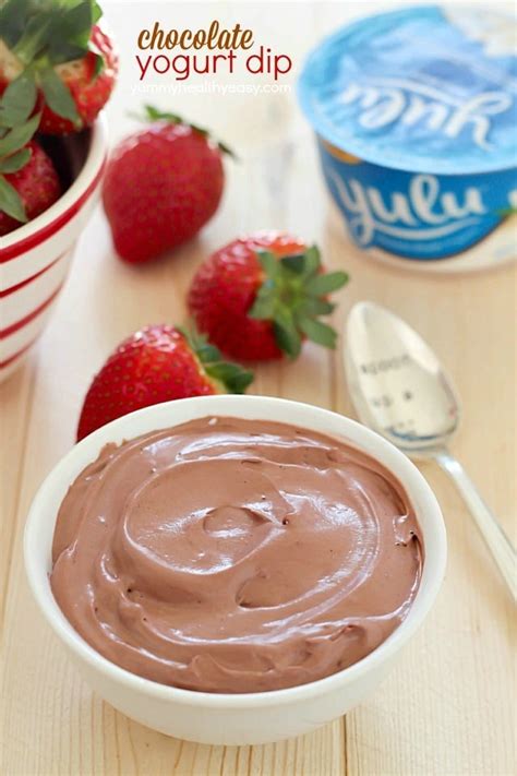 chocolate-yogurt-dip-yummy-healthy-easy image