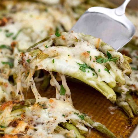 cheesy-baked-green-beans-video-sweet-and-savory image