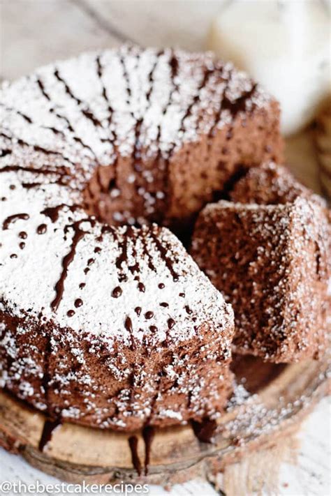 chocolate-angel-food-cake-recipe-easy-low-fat-dessert image